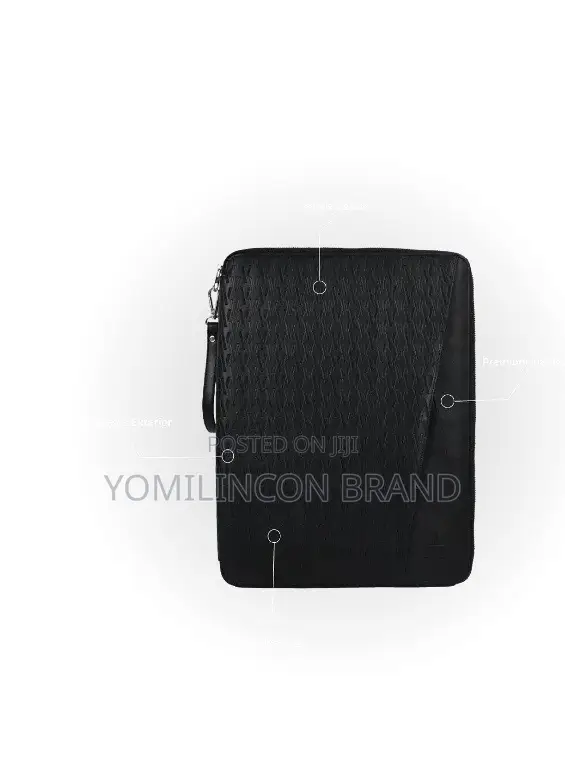 Levelo Cristallo Booktype Laptop Sleeve - Black LVLCBLSBK