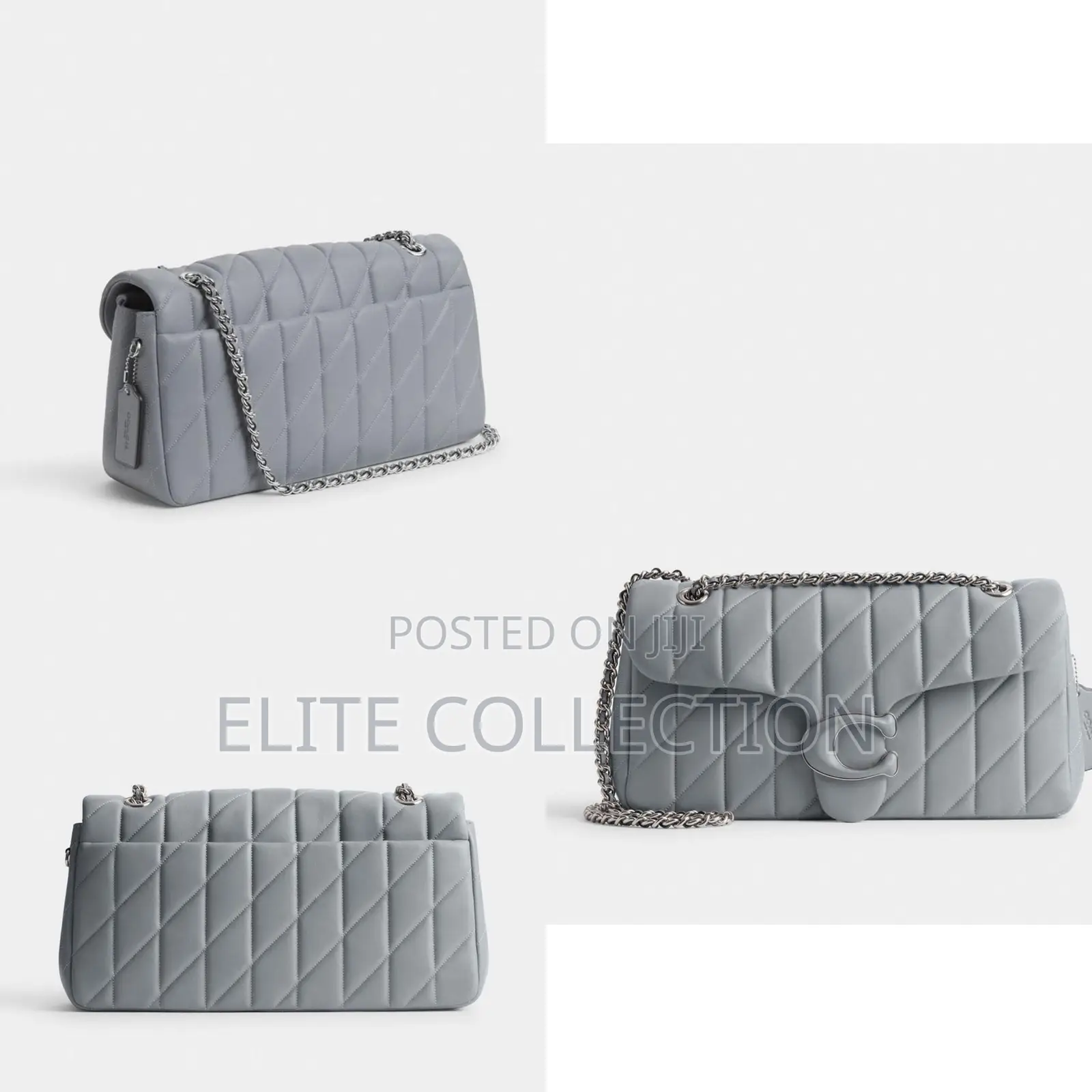 Luxury Tabby Coach Quilted Leather Bag Color: Coffee, Black Blue