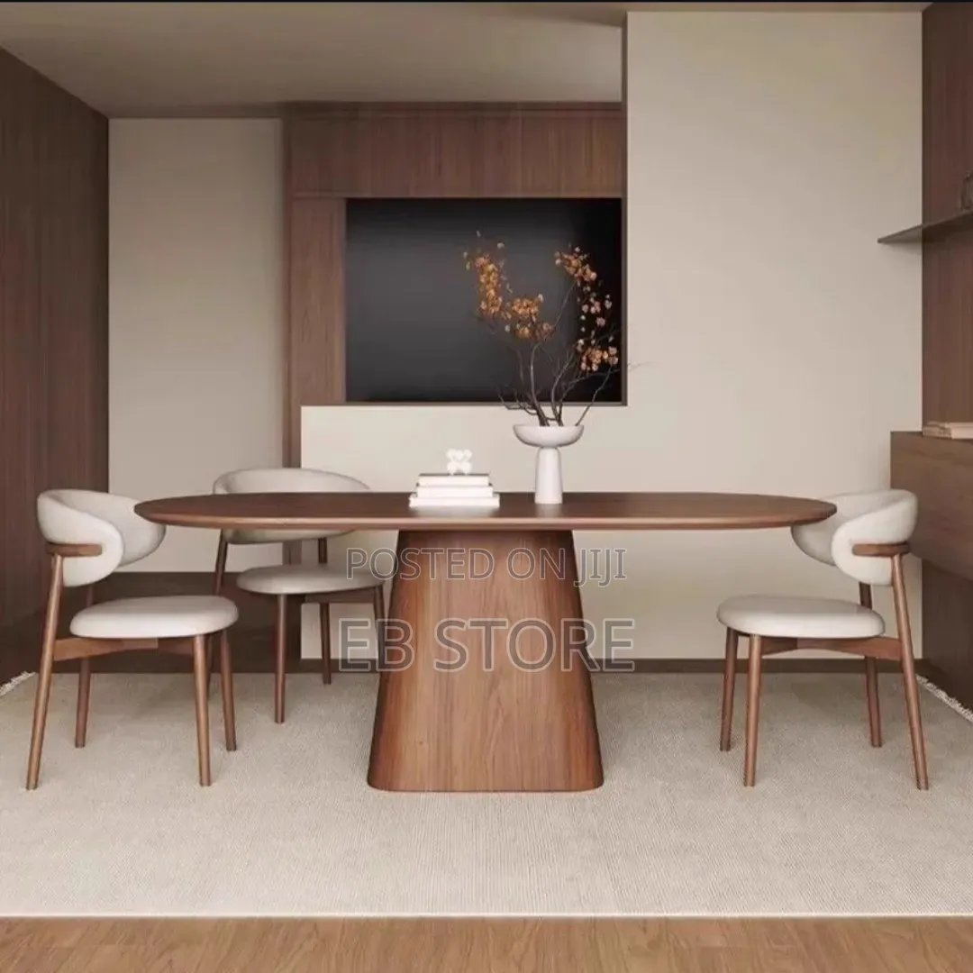 French Vintage-Inspired Oval Dining Table Set (160cm) With 6 Chairs