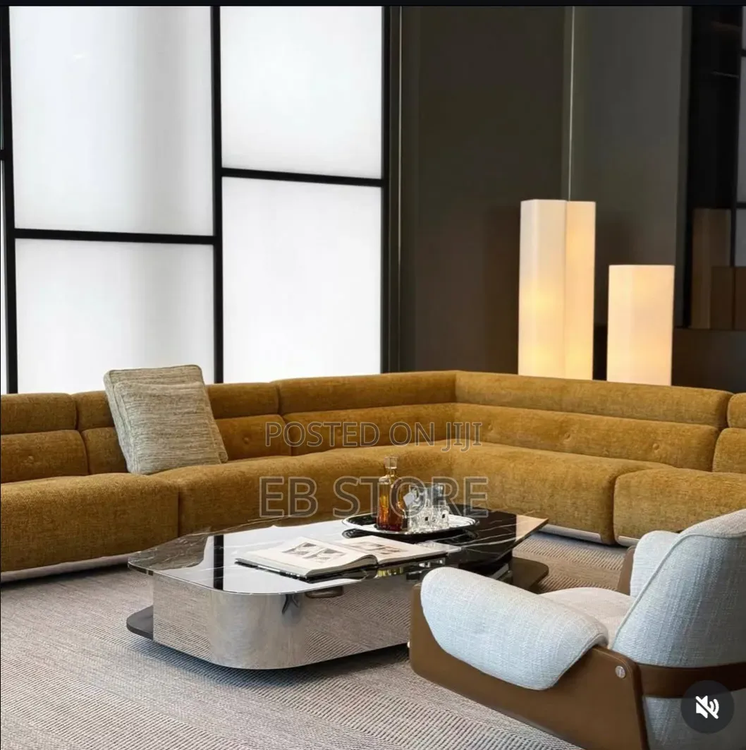 Italian Retro Modular Sofa – Luxury Contemporary Sectional
