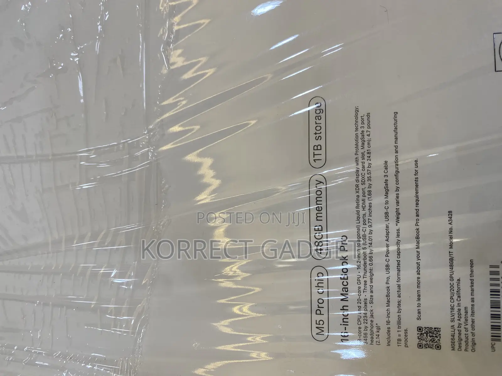 New Apple MacBook Pro 2026 M5 Pro 16-inch 48GB Apple M5 Pro SSD 1T