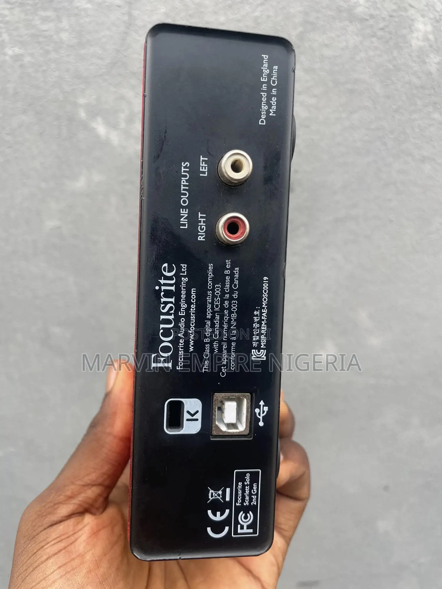 Focusrite Scarlett Solo Soundcard 1st Gen