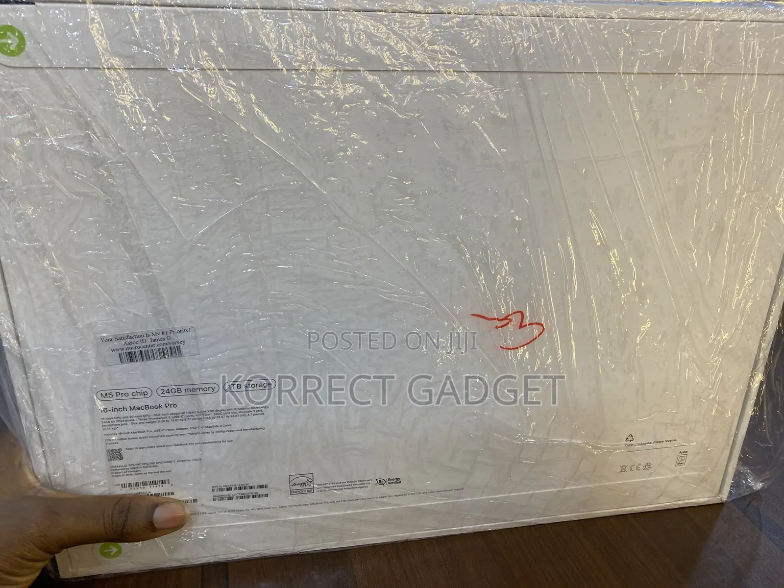 New Apple MacBook Pro 2026 M5 Pro 16-inch 24GB Apple M5 Pro SSD 1T