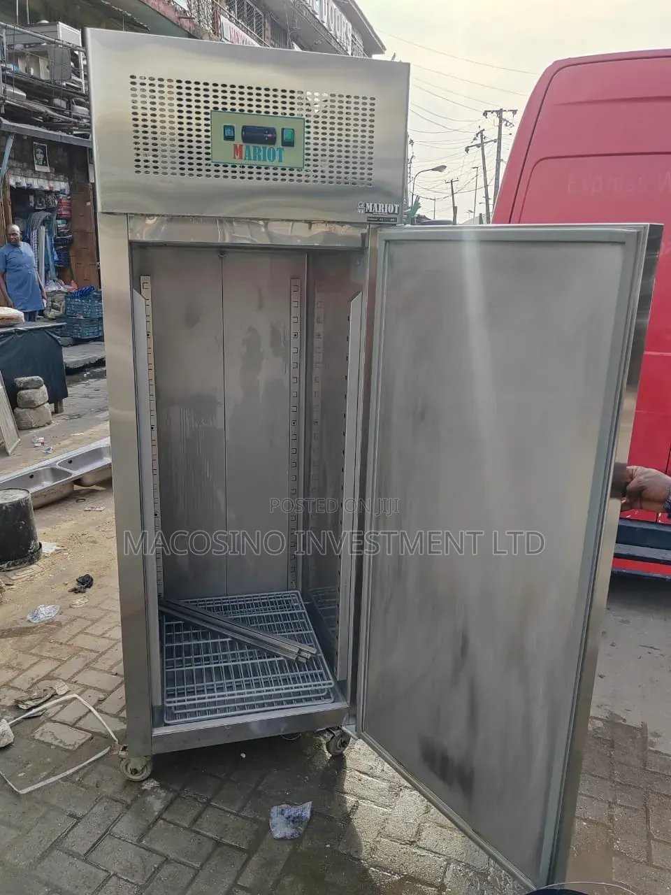 Foreign Used Commercial Stainless Steel Upright Refrigerator