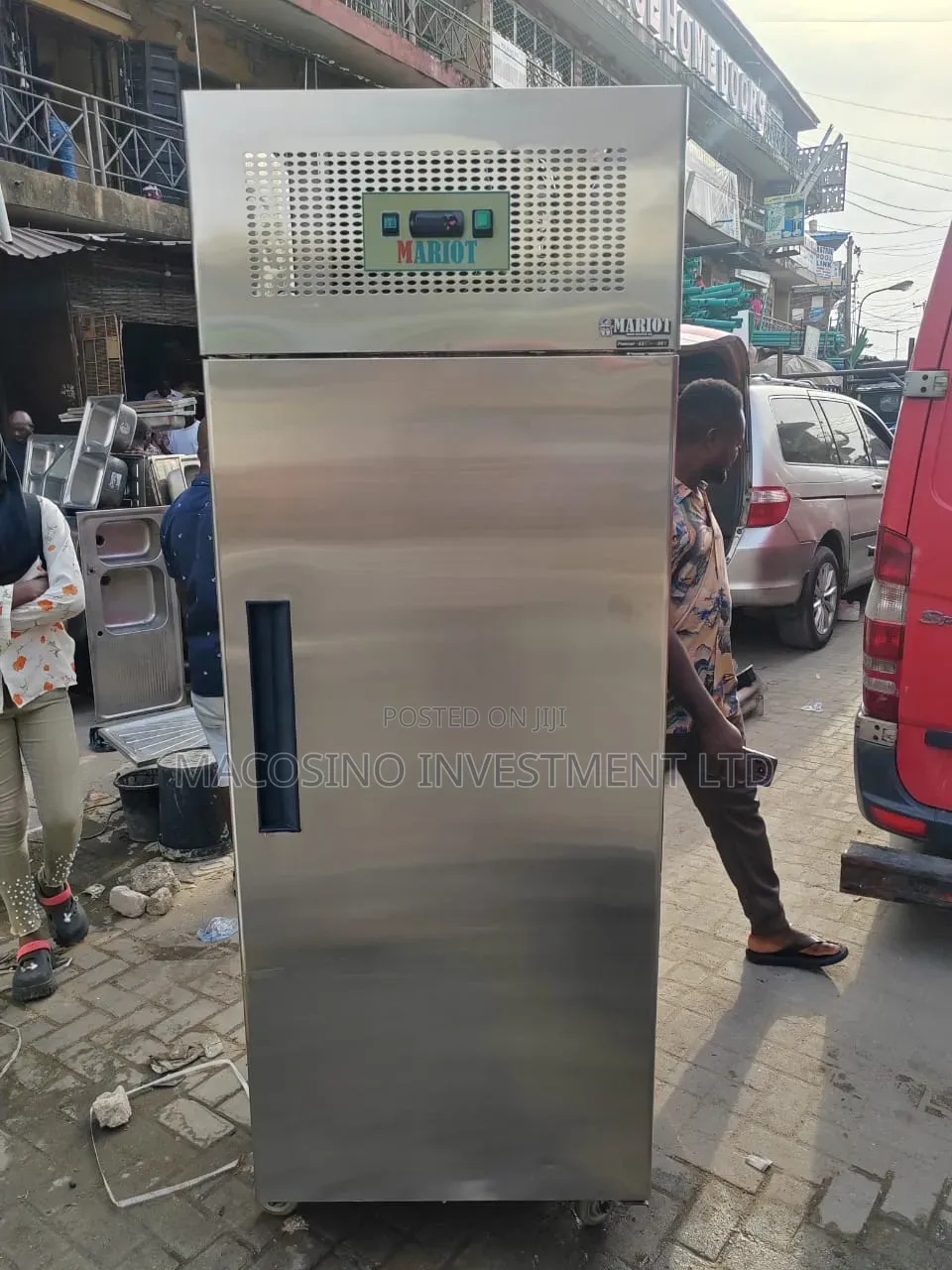 Foreign Used Commercial Stainless Steel Upright Refrigerator