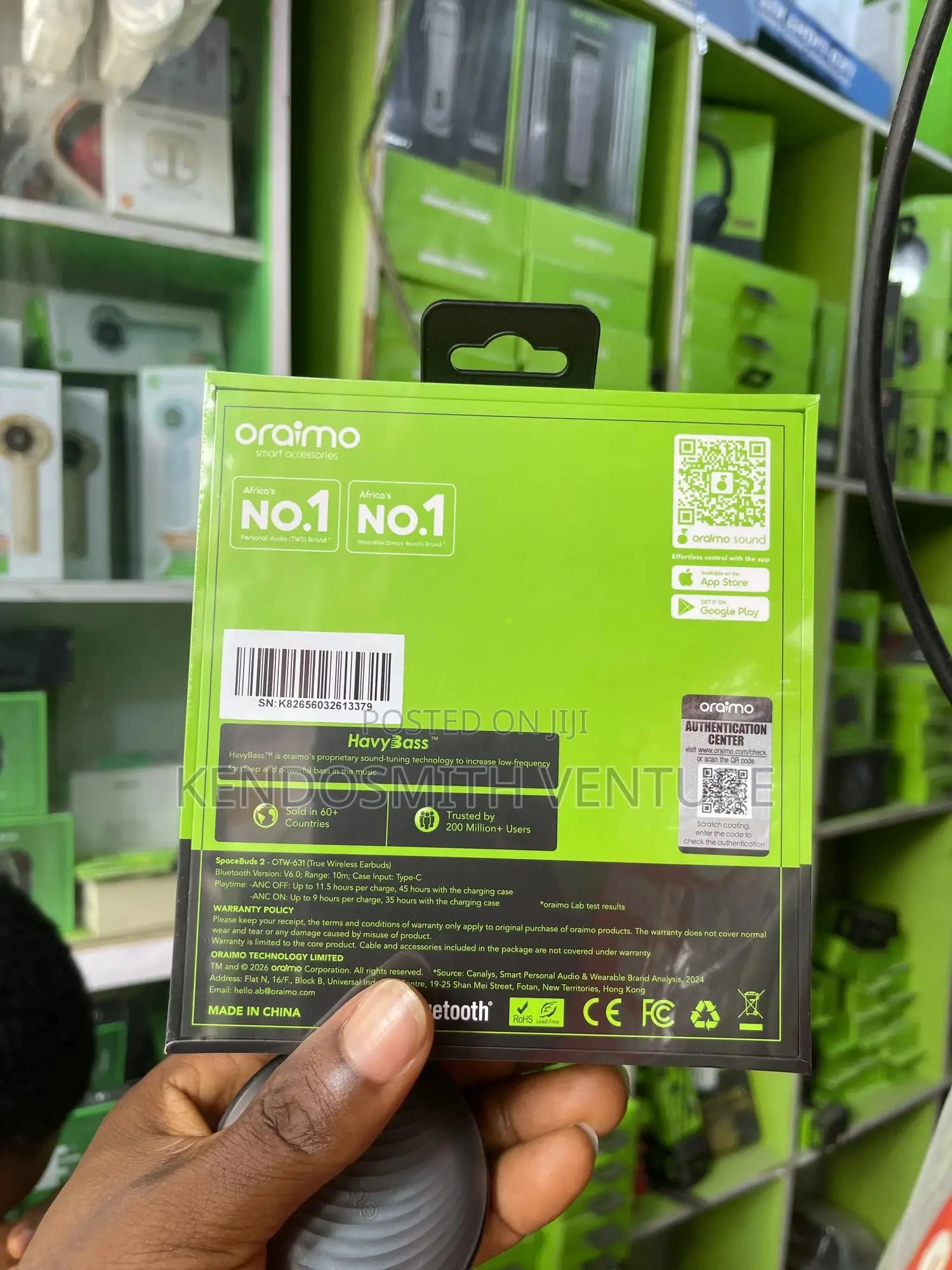 Oraimo Spacebuds 2 (Otw-631) Anc Wireless Earbuds – Original