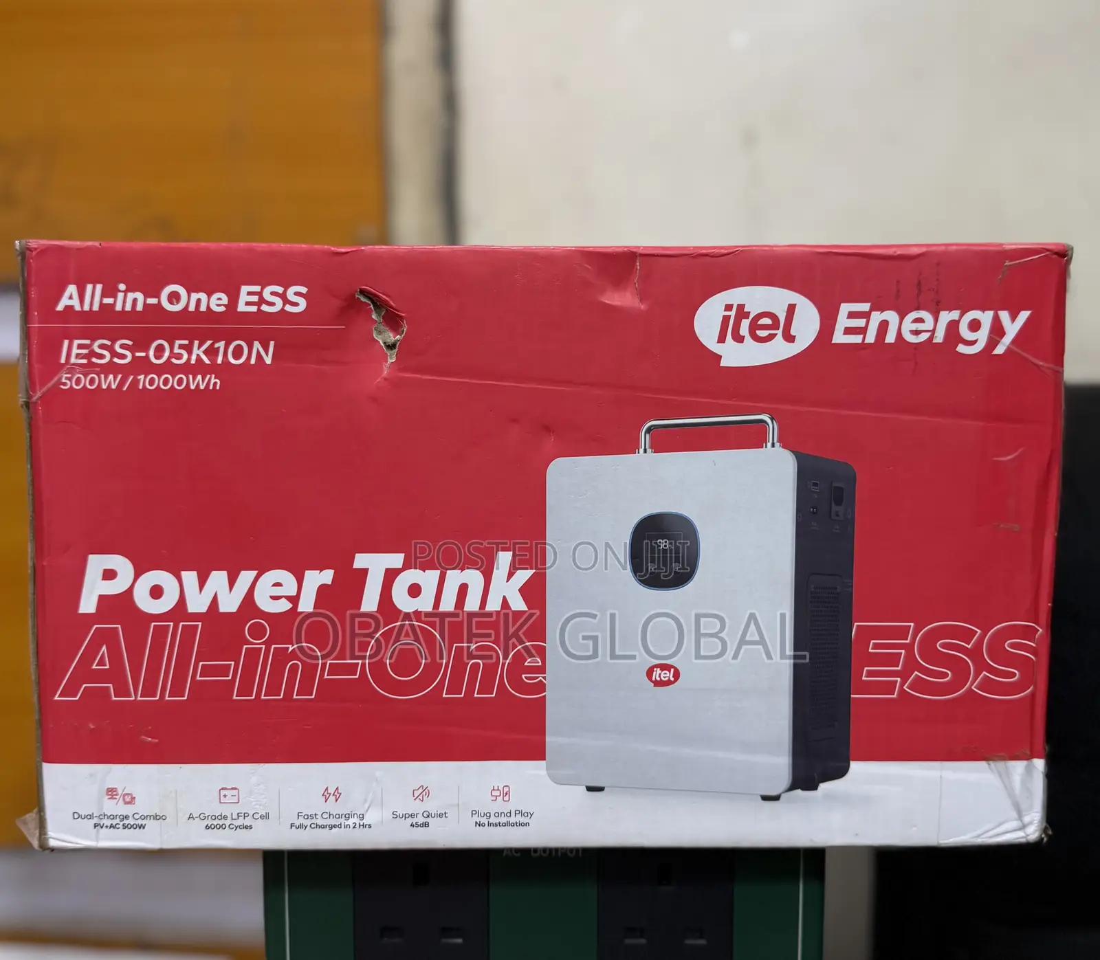 Itel Power Tank 1000wh/500w Solar Generator