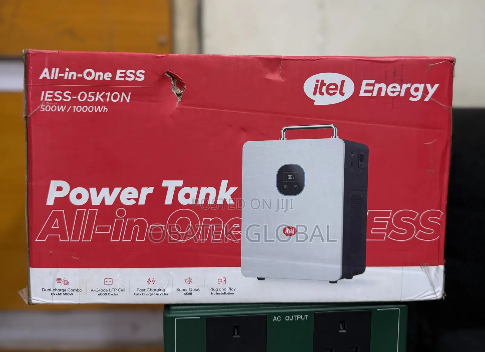 Itel Power Tank 1000wh/500w Solar Generator