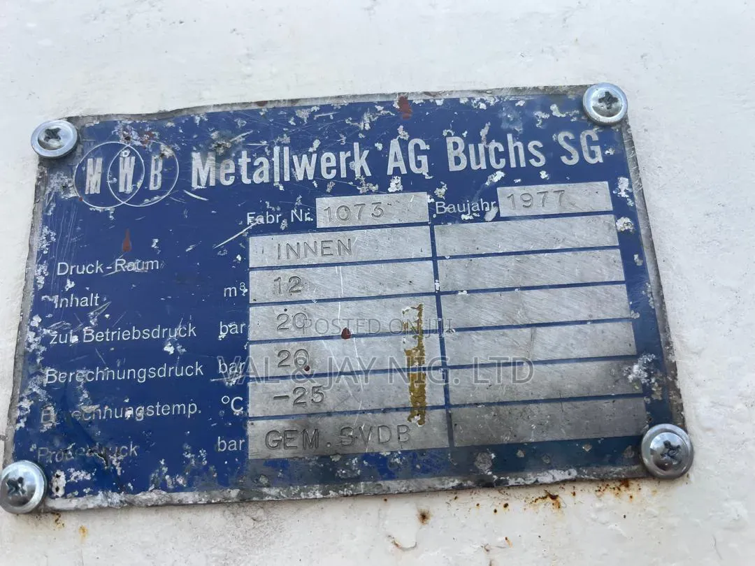 7 Tons LPG Gas Tank