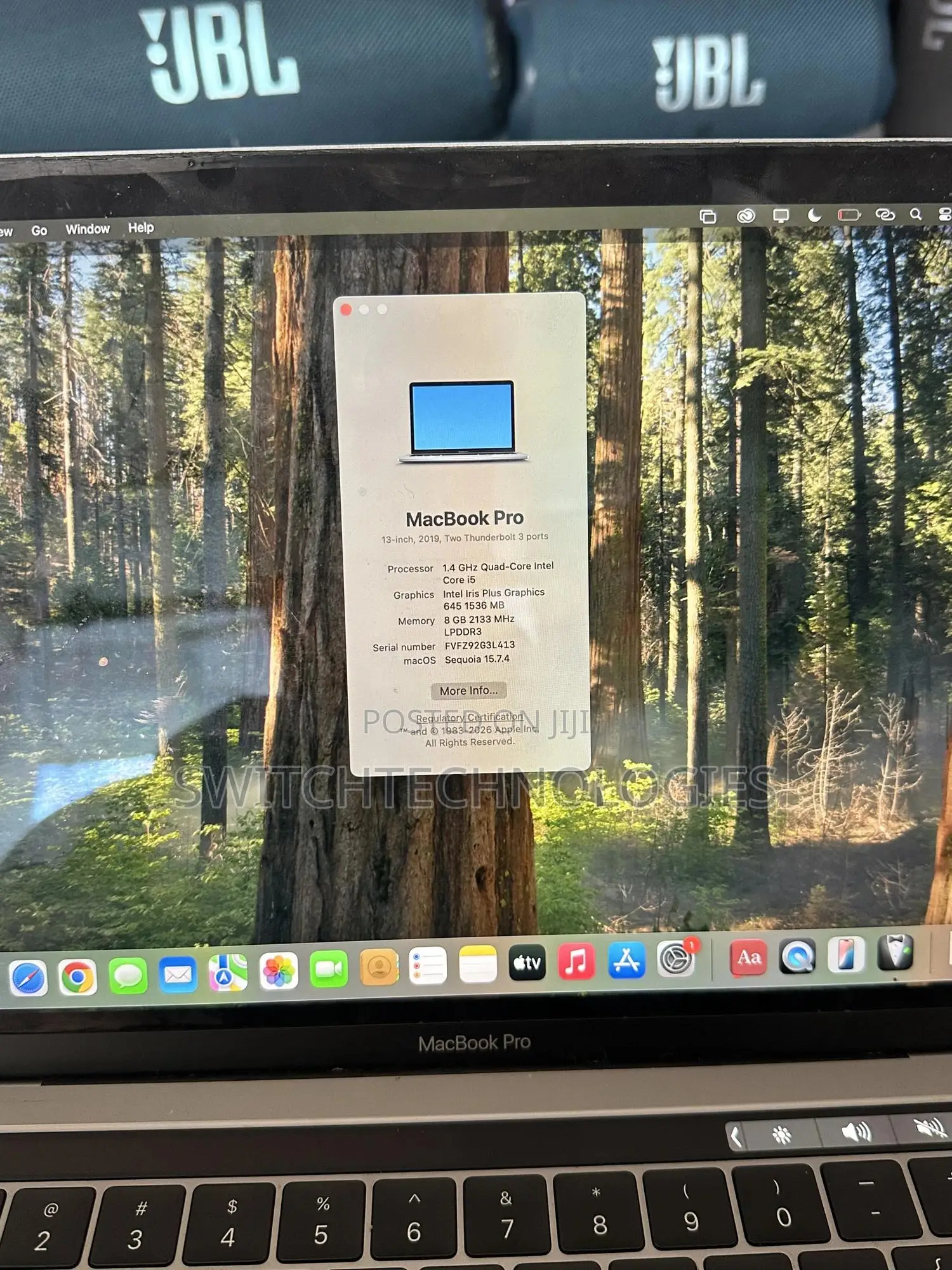 Laptop Apple MacBook Pro 2019 8GB Intel Core i5 SSD 256GB