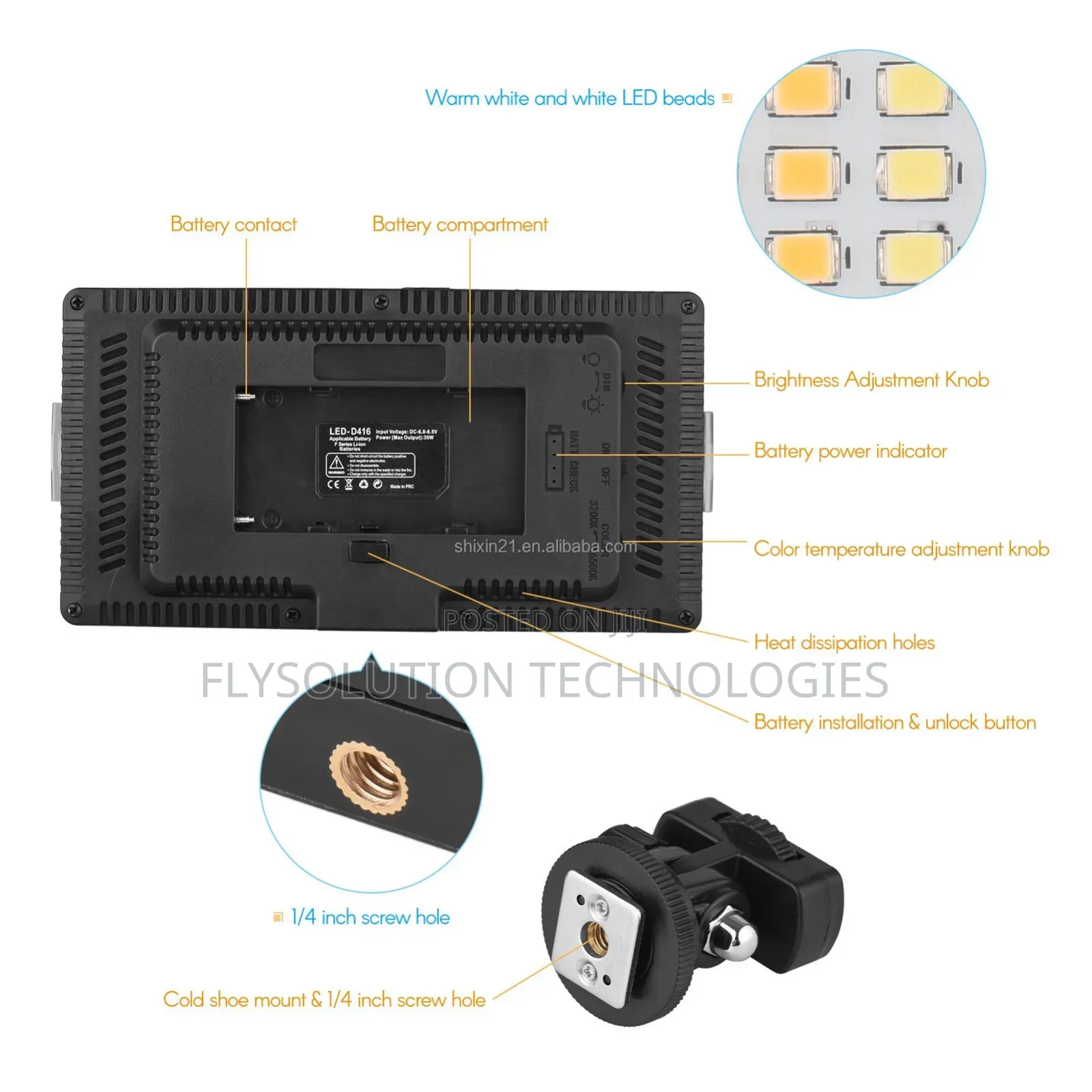 Professional Photo Video Led Light Kit - Led-416