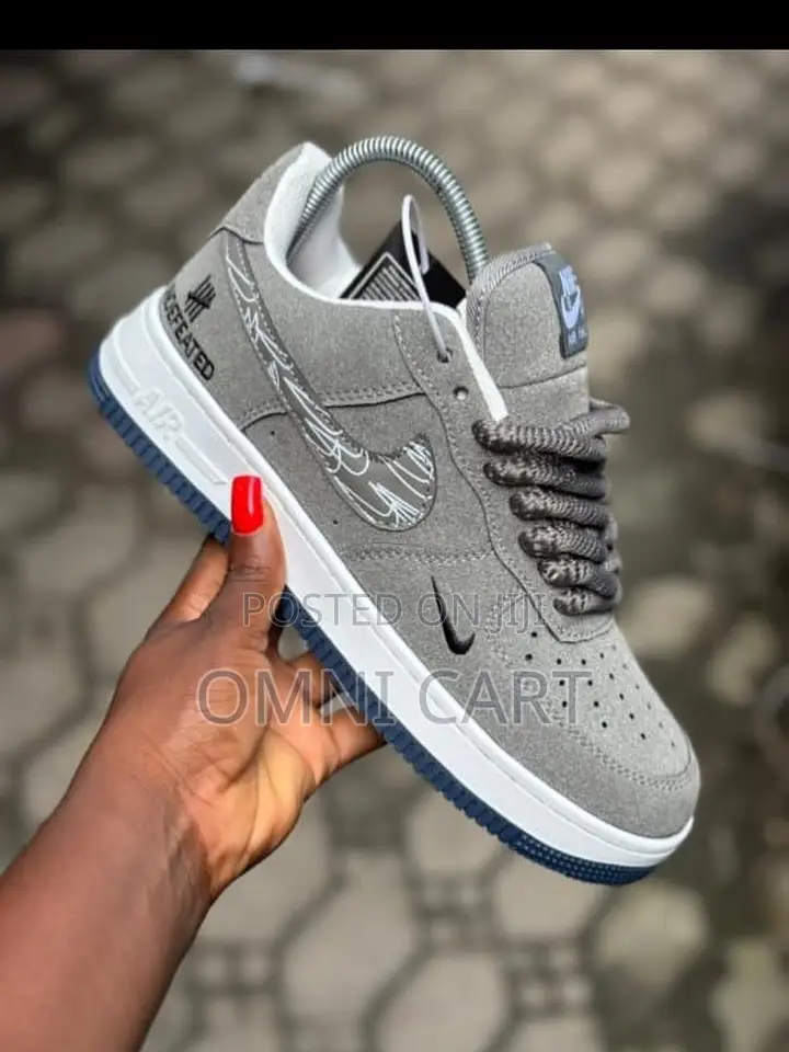 Nike Air Force 1 X Undefeated Grey Low Suede - Unisex Premium Sneakers