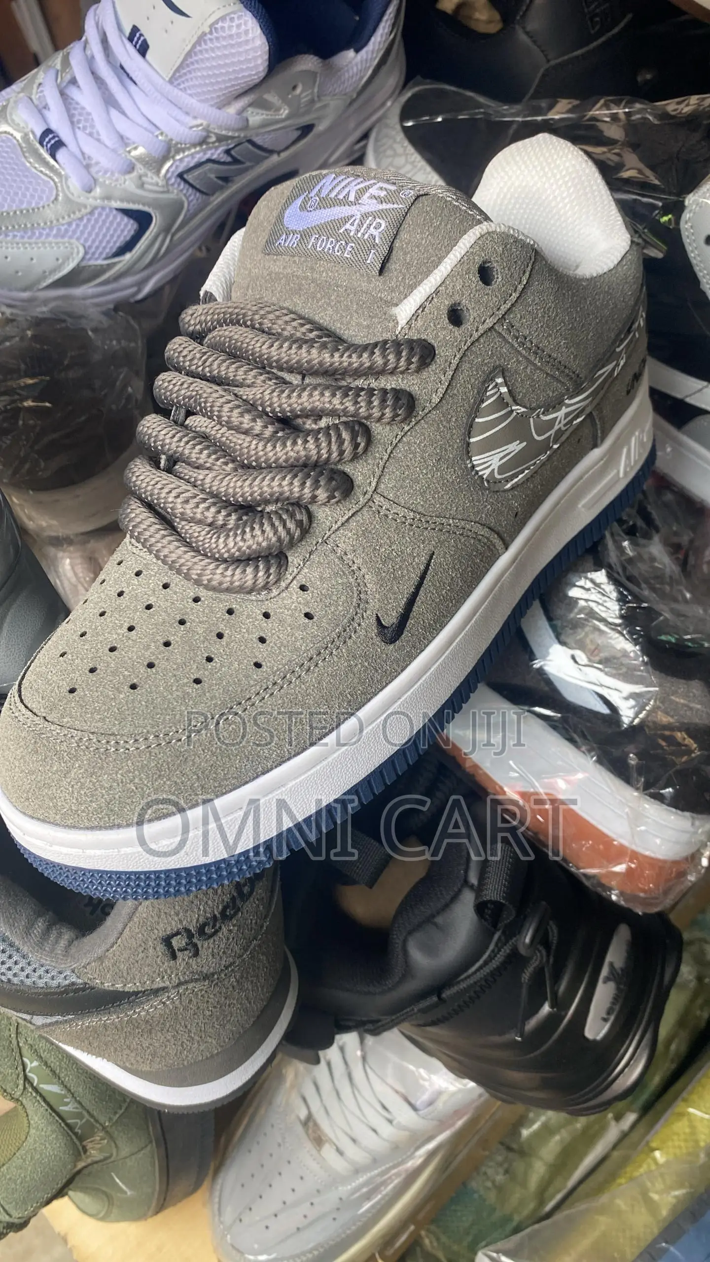 Nike Air Force 1 X Undefeated Grey Low Suede - Unisex Premium Sneakers