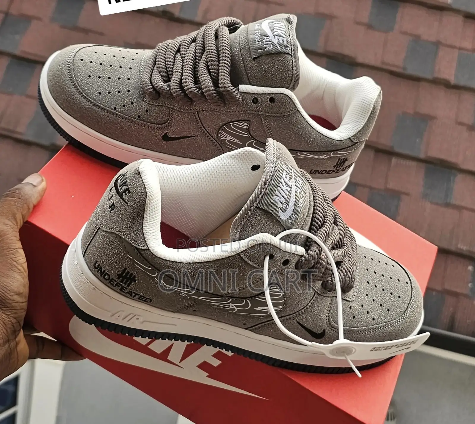 Nike Air Force 1 X Undefeated Grey Low Suede - Unisex Premium Sneakers