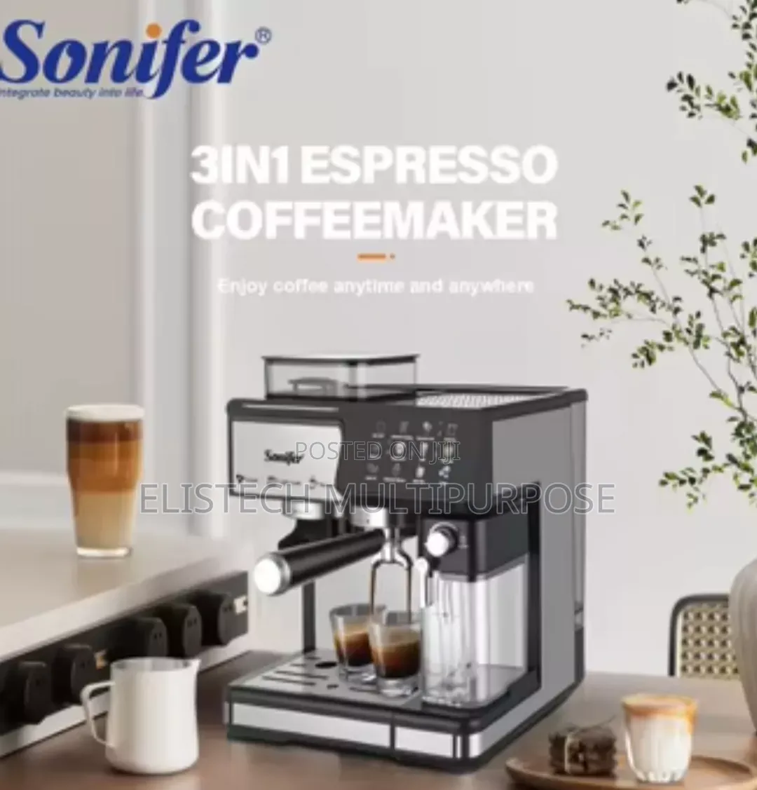 Sonifer Sf-3590 3-in-1 Espresso Cappuccino Coffee Machine - 1350w