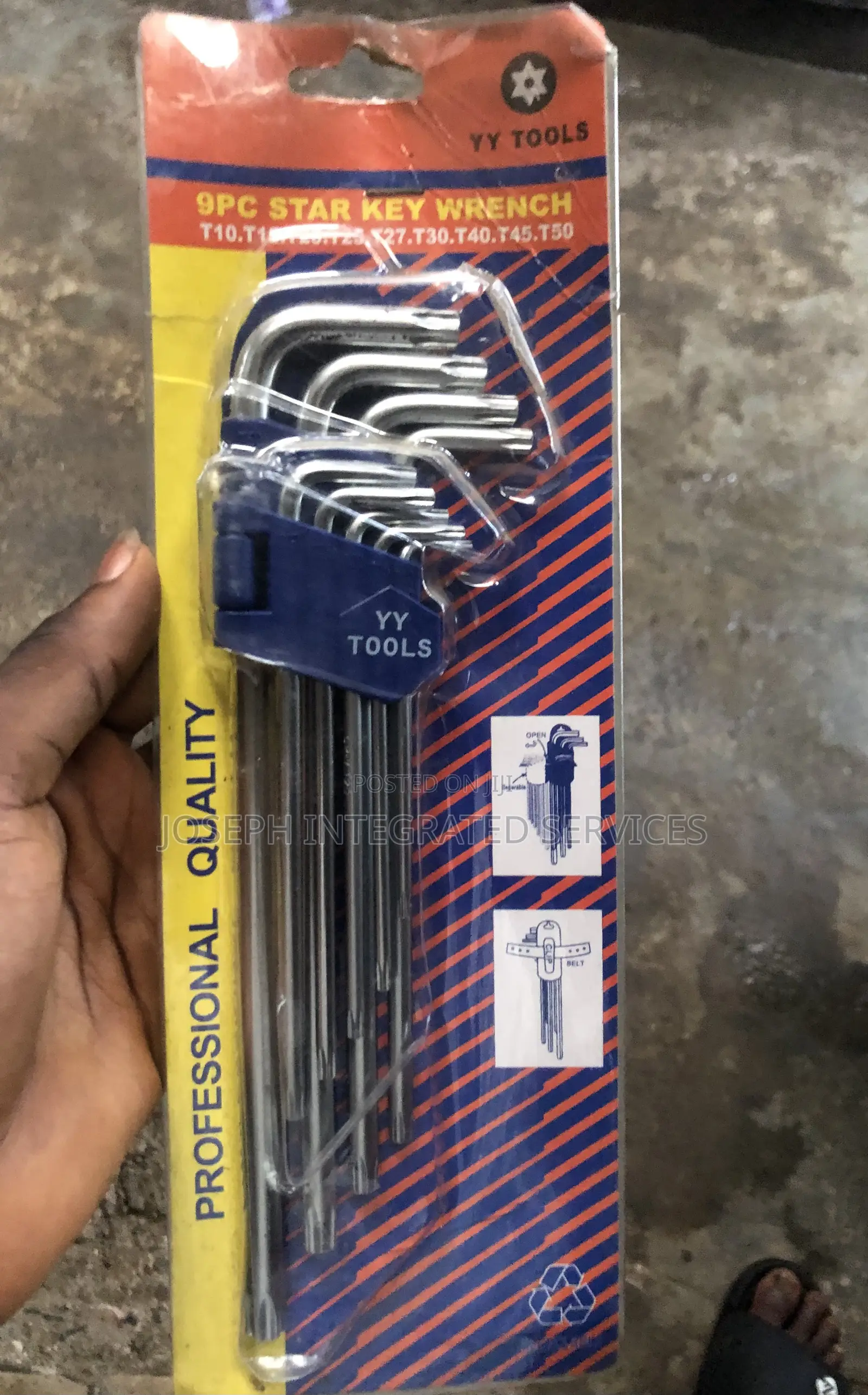 Yy Tools 9-Piece Star Key Wrench Set