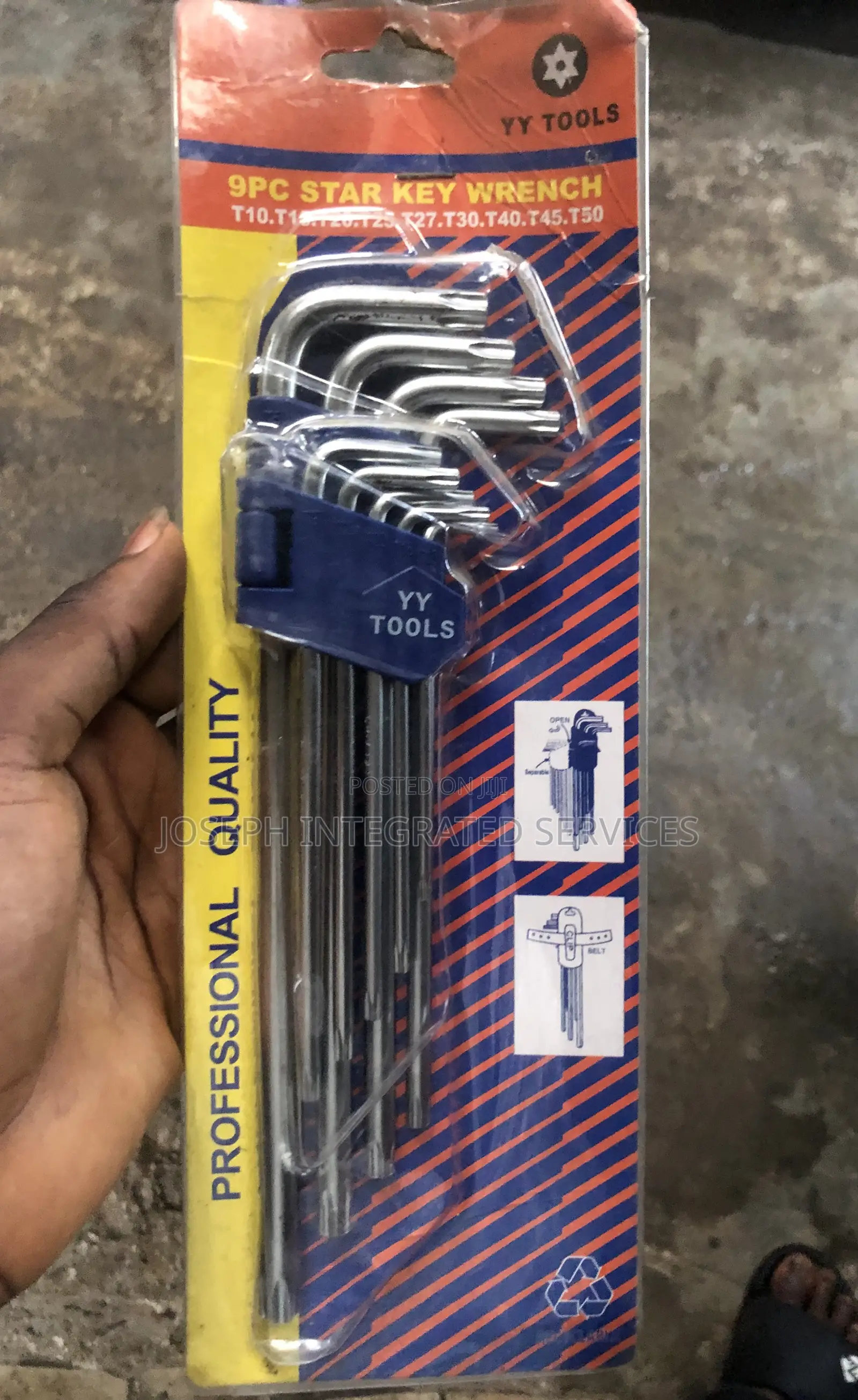 Yy Tools 9-Piece Star Key Wrench Set
