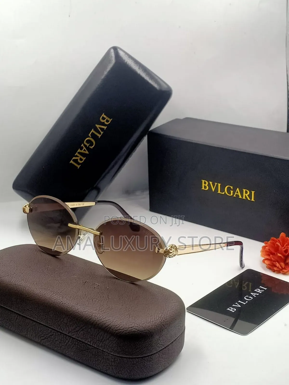 Bvlgari Luxury Rimless Glasses