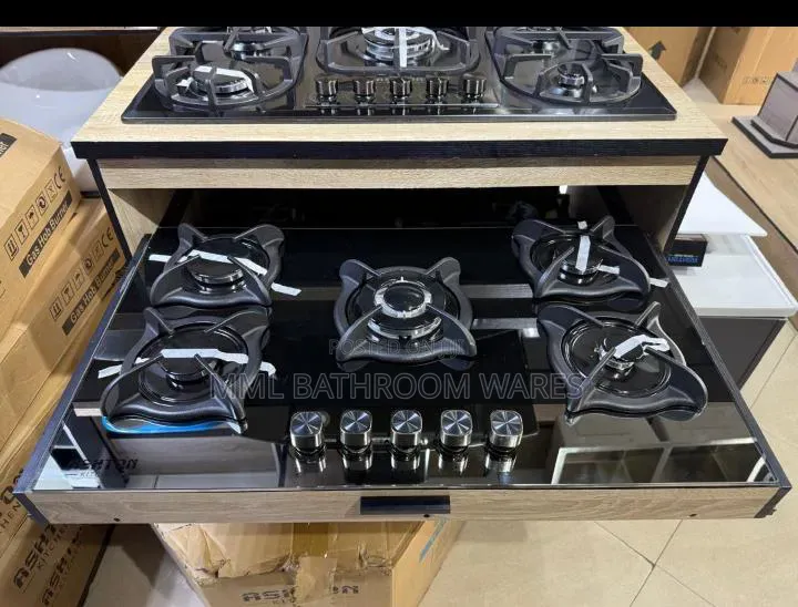 5 Burner in Built Gas Hob With Tempered Glass (90cm)