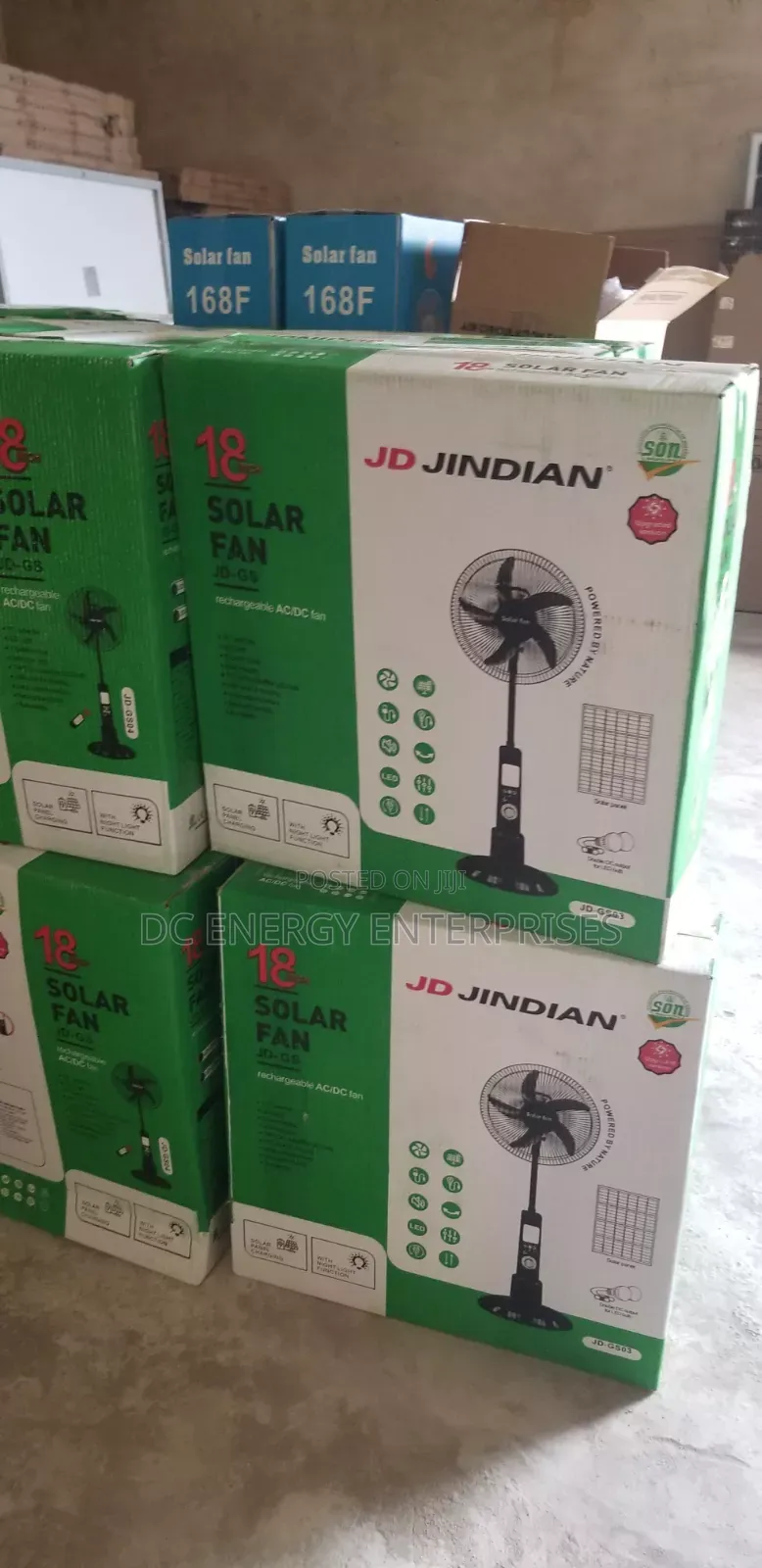 Jd 18inch Solar Fan