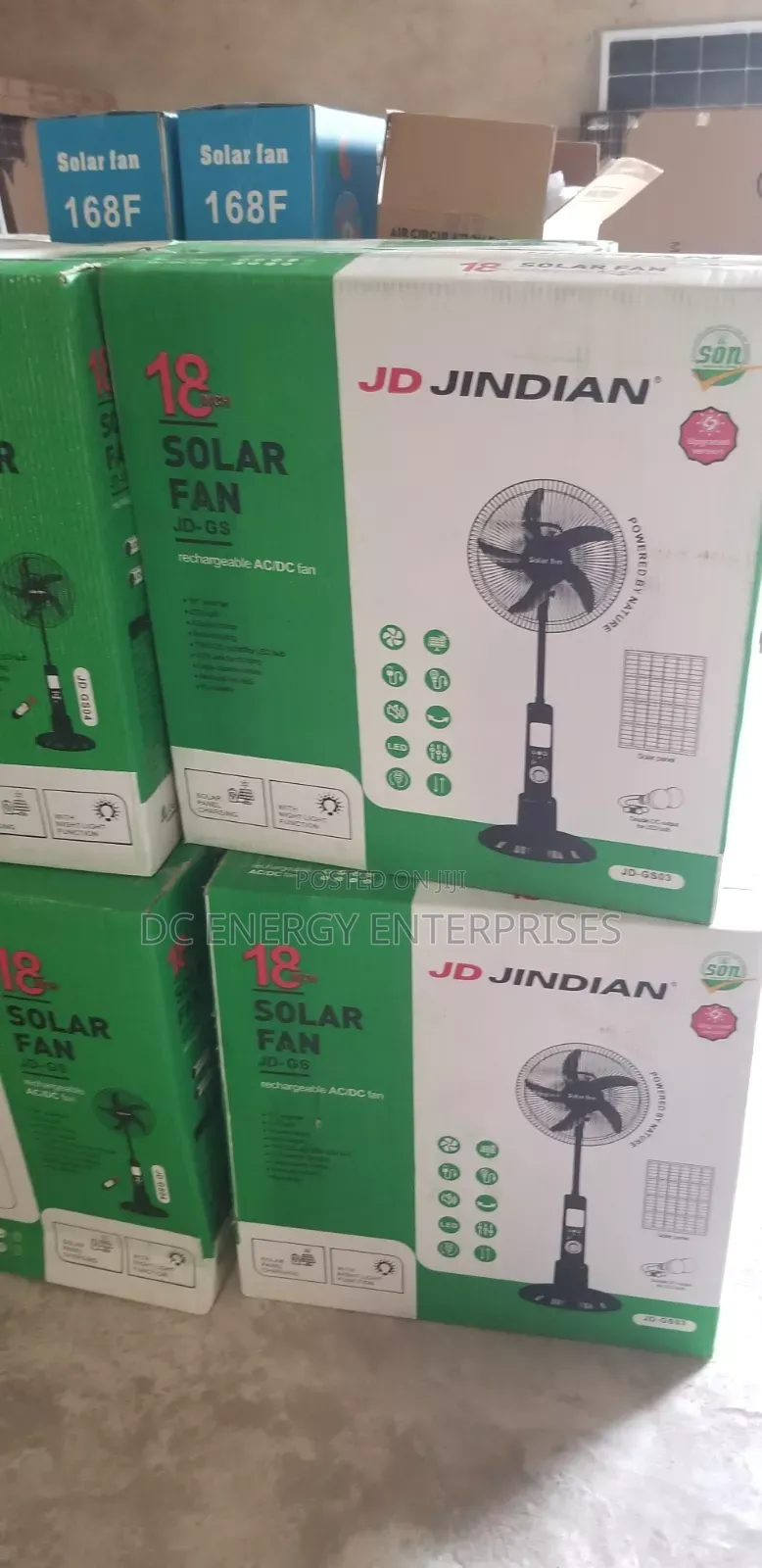 Jd 18inch Solar Fan