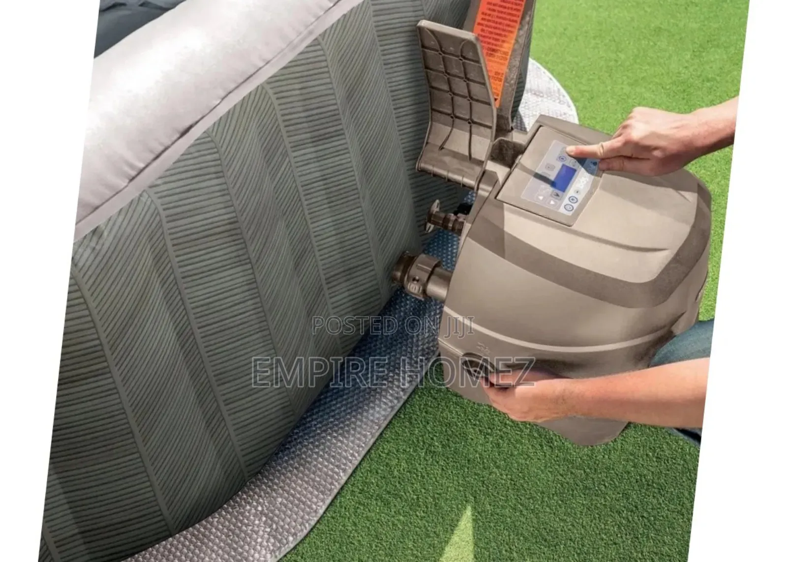 Intex Purespa Chevron Bubble Deluxe Inflatable Jacuzzi