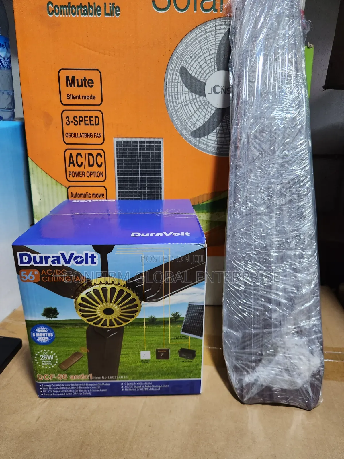 Powerful Duravolt Ac/Dc Ceiling Fan 56" Inches Blade