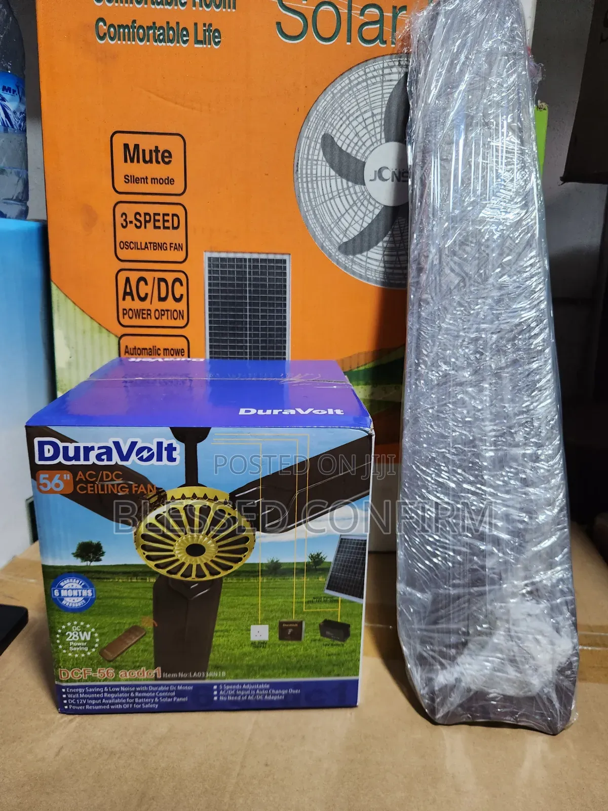 Duravolt Ceiling Fan 56" Inches Ac/Dc Solar Fan