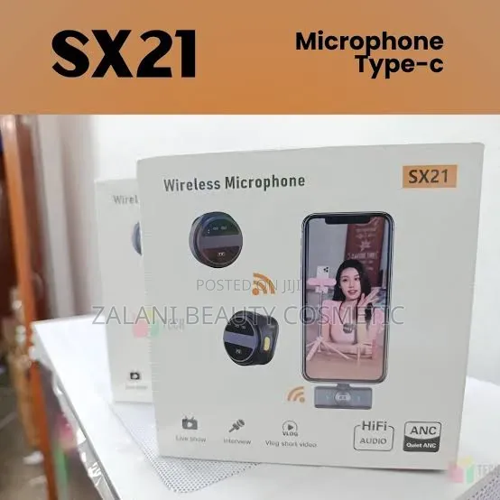 Sx21 Wireless Microphone, a Compact, Dual Lavalier Microphone System