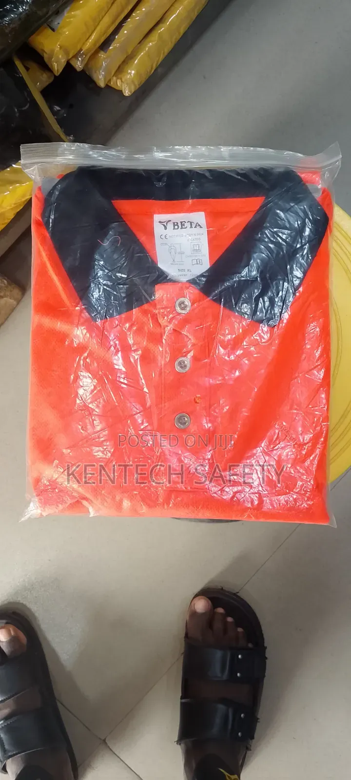 Safety Vest T-shirt Collar Type Original With Branding