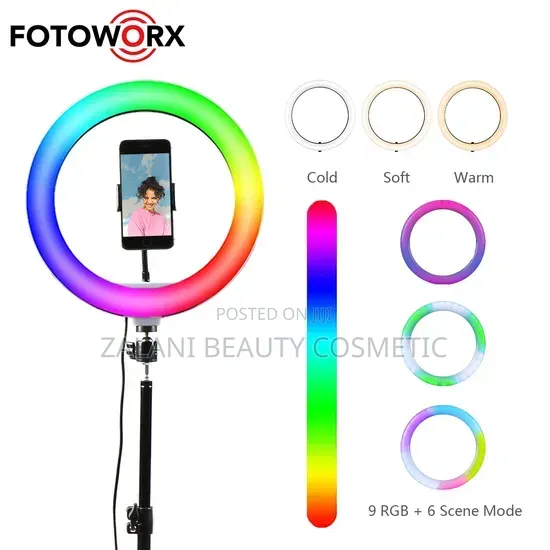 The Mj-30 RGB Fill Light, a 12-Inch (30cm) Led Ring Light