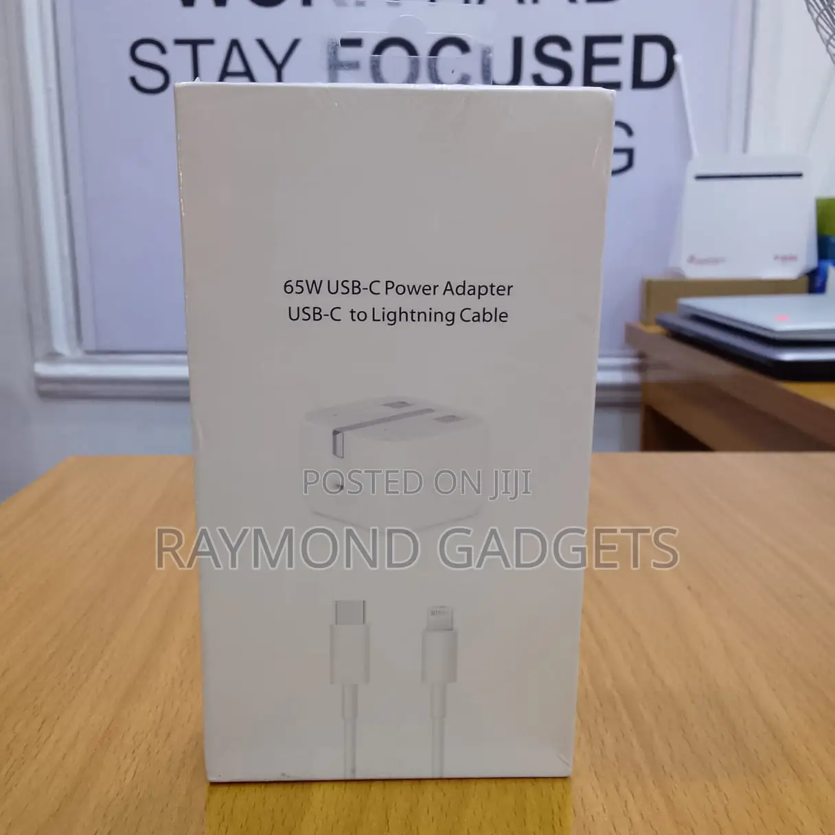 65w Usb-C Fast Charger + Usb-C to Lightning Cable 1m