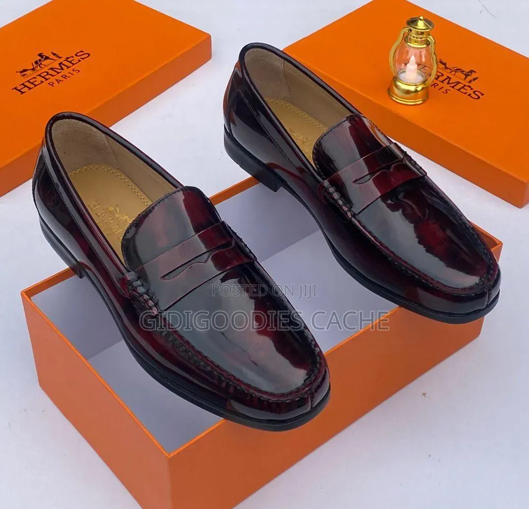 Hermes Penny Loafers Black/Brown/Blue/Green Size 40-46