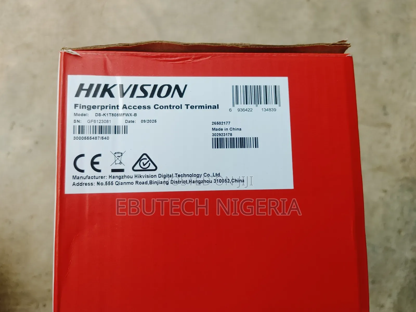 Hikvision Ds-K1t808mfwx-B Fingerprint Terminal–Wi-Fi Access Control