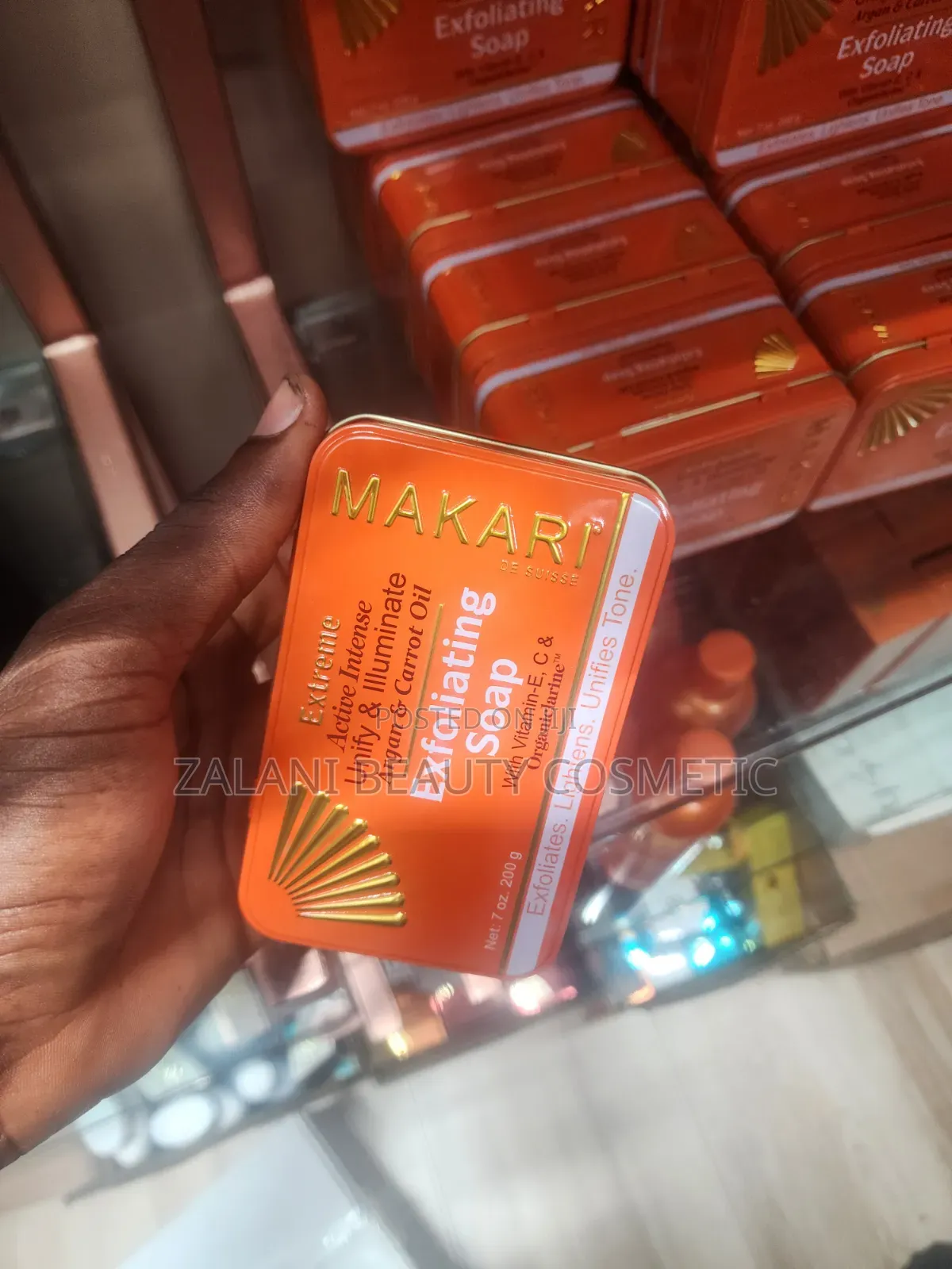 The Makari Extreme Argan Carrot Oil Exfoliating Soap.