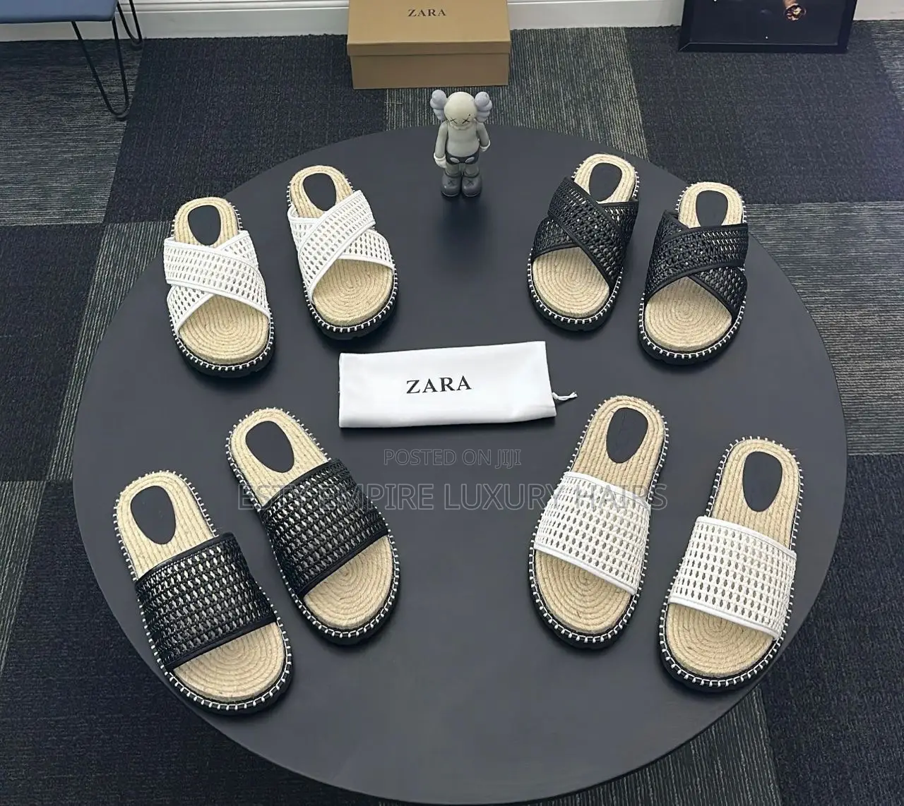 New Zara Espadrille Men Chunky Slide