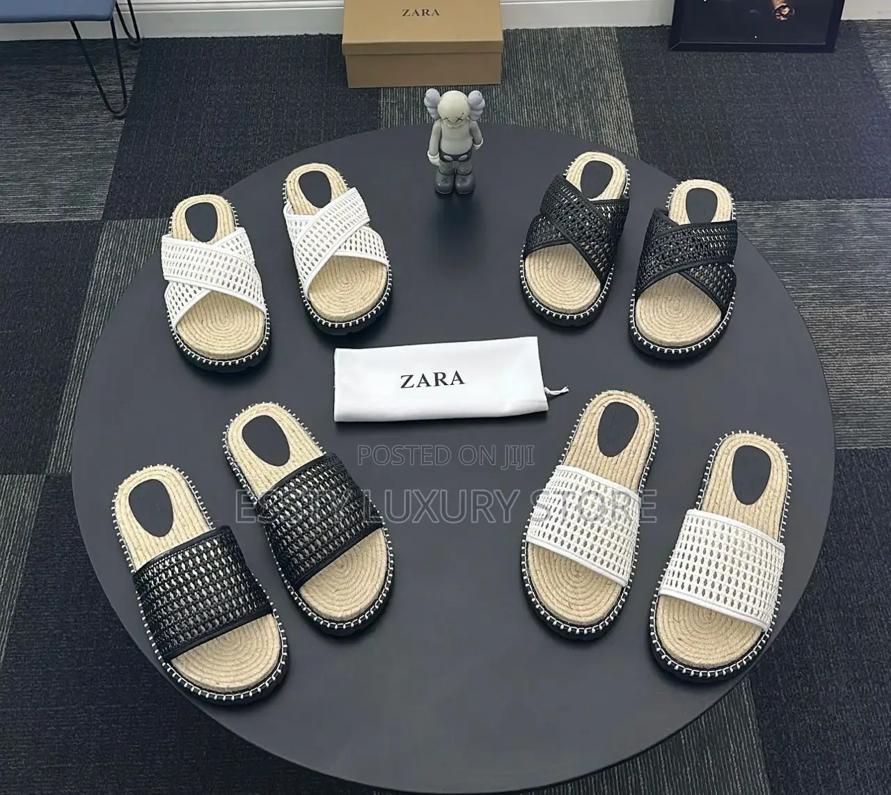 New Zara Espadrille Men Chunky Slide