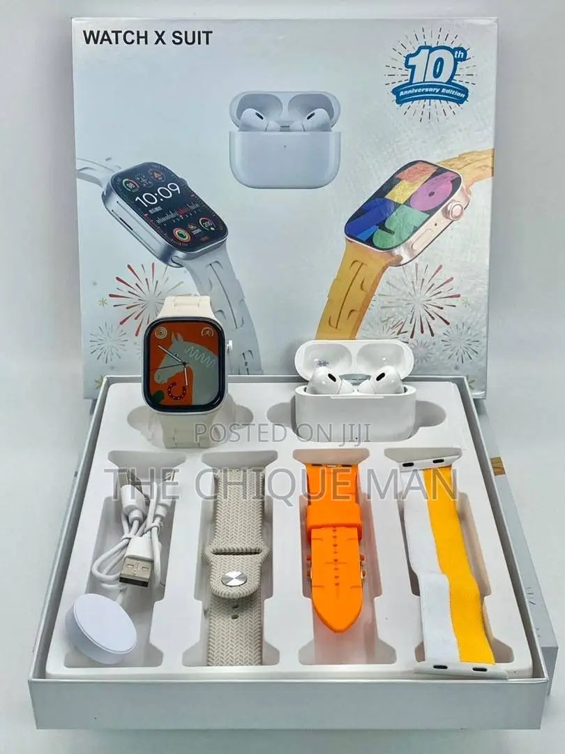 Watch X Suit 10th Anniversary Edition- 7-in-1 Smartwatch Pods Bundle