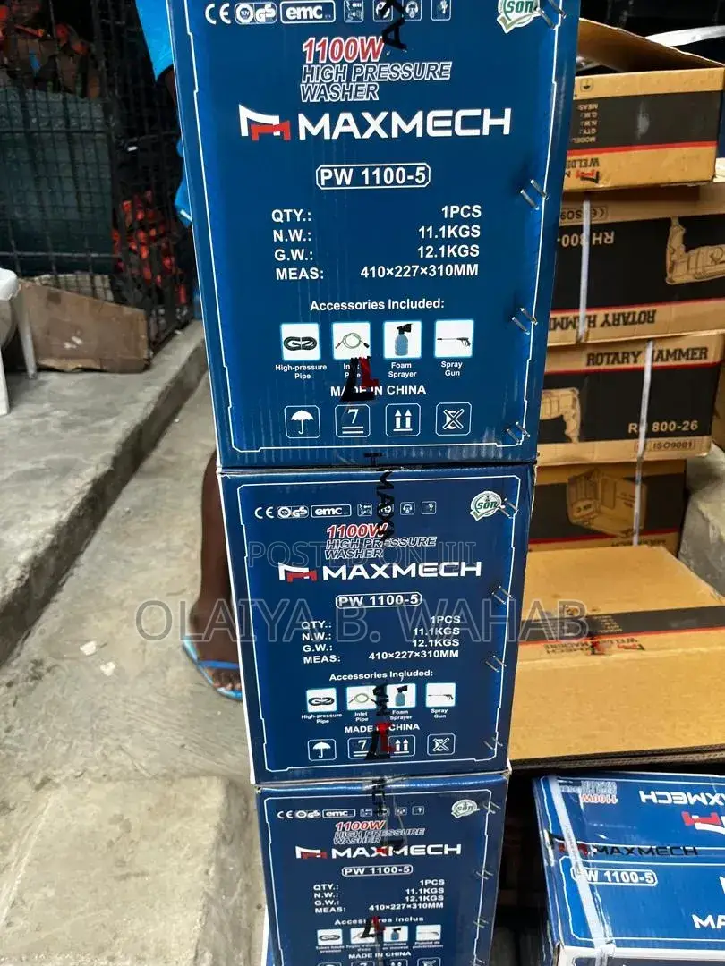 Maxmech Pw1100-5 1100w High Pressure Car Washer Machine