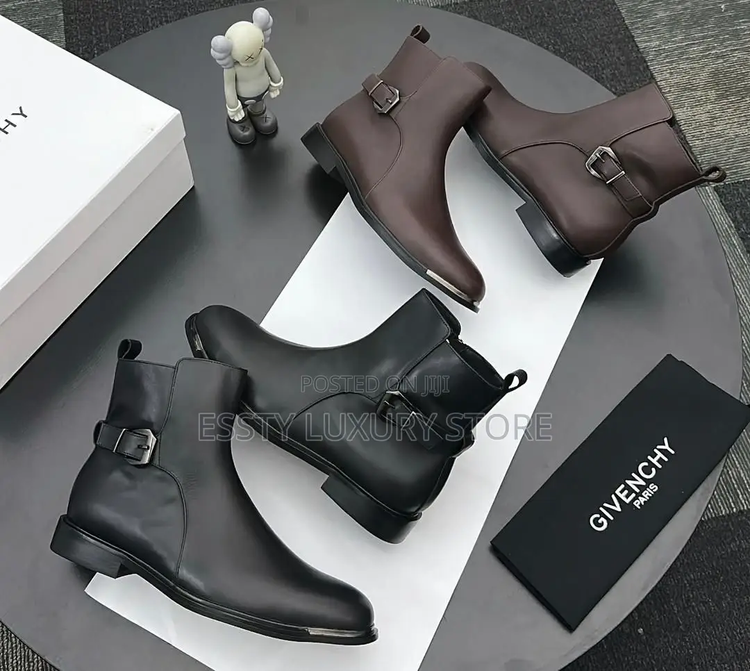 High Quality Givenchy Men Leather Chelsea Boots