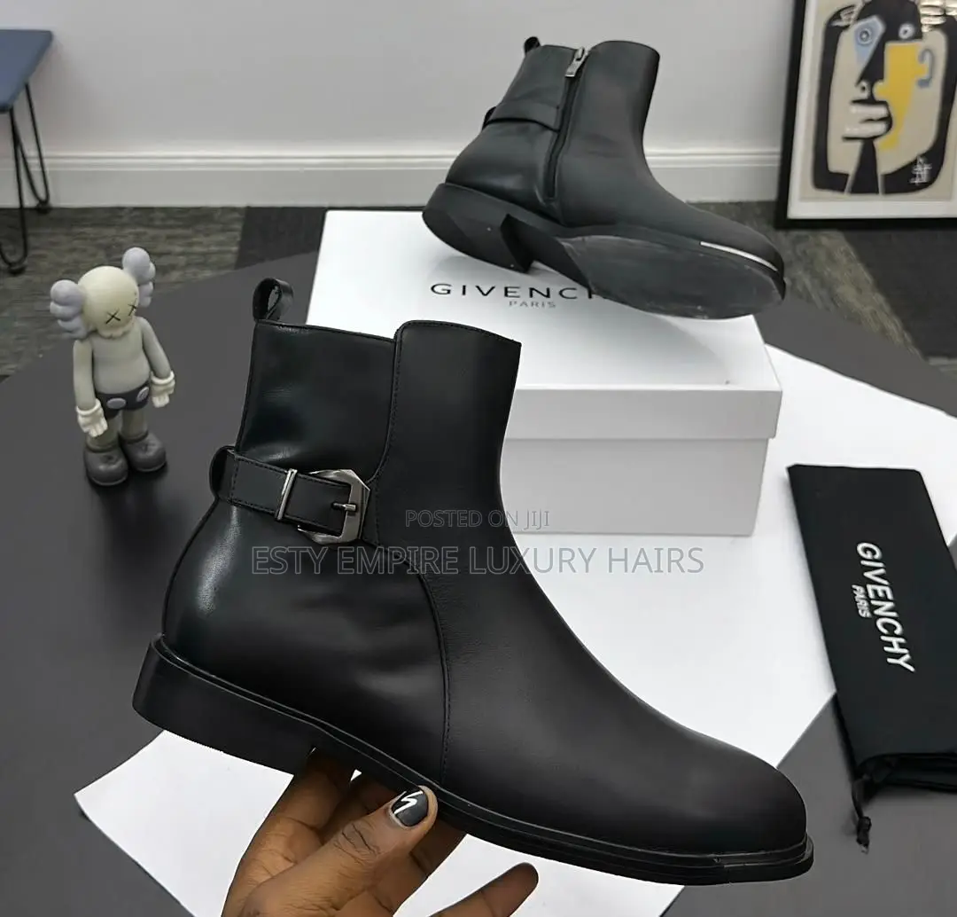 High Quality Givenchy Men Leather Chelsea Boots