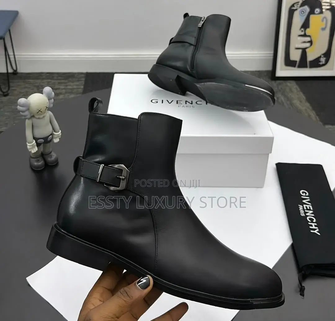 High Quality Givenchy Men Leather Chelsea Boots