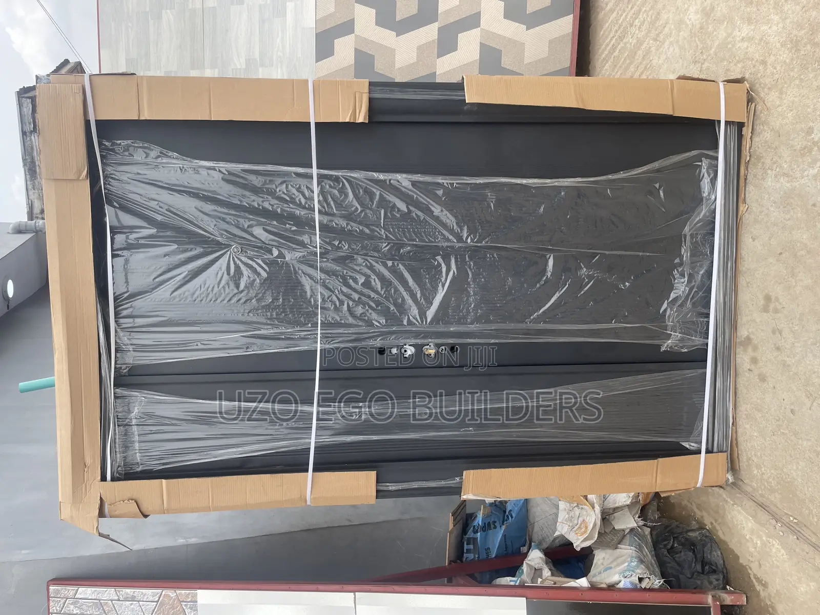 4ft Entrance Steel Door Black