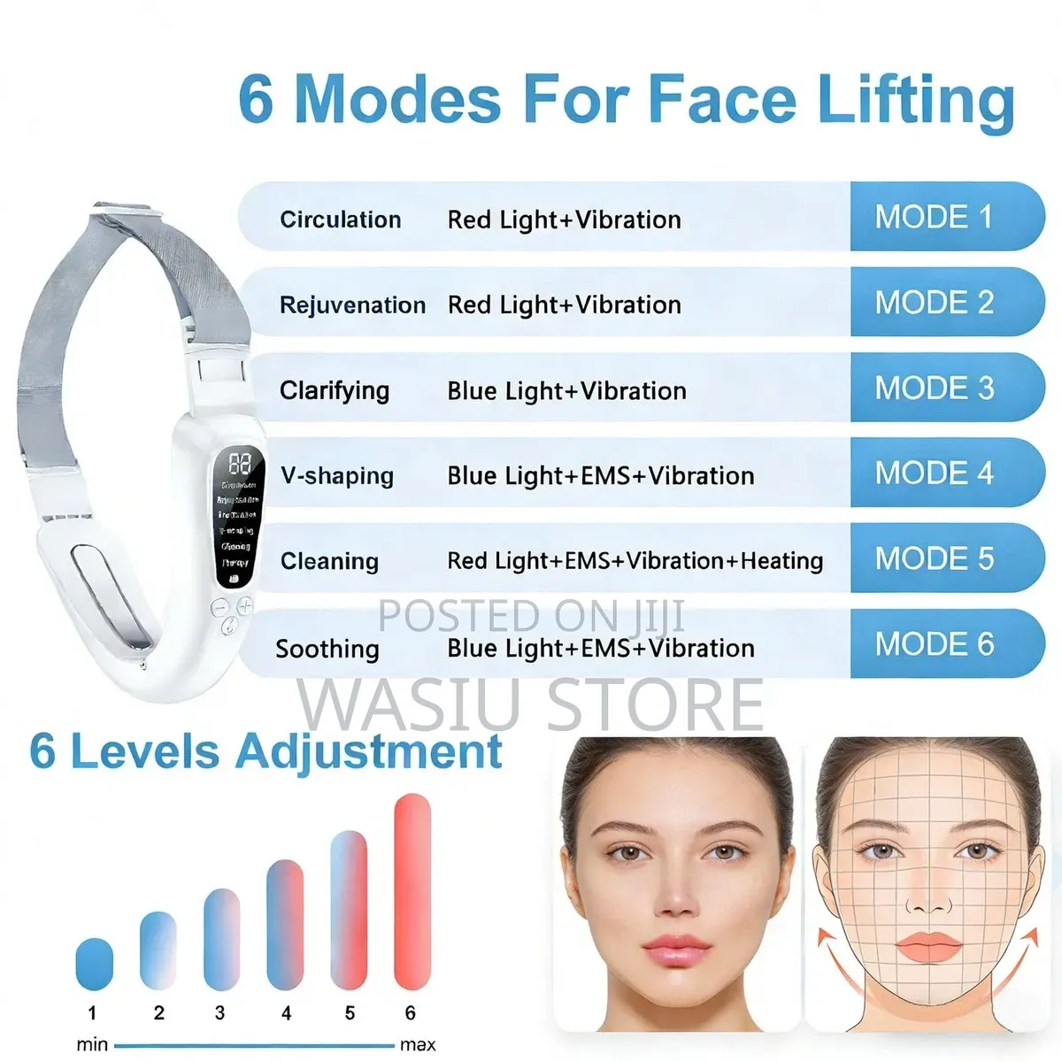 Rechargeable v-Shape Face Slimming Beauty Device