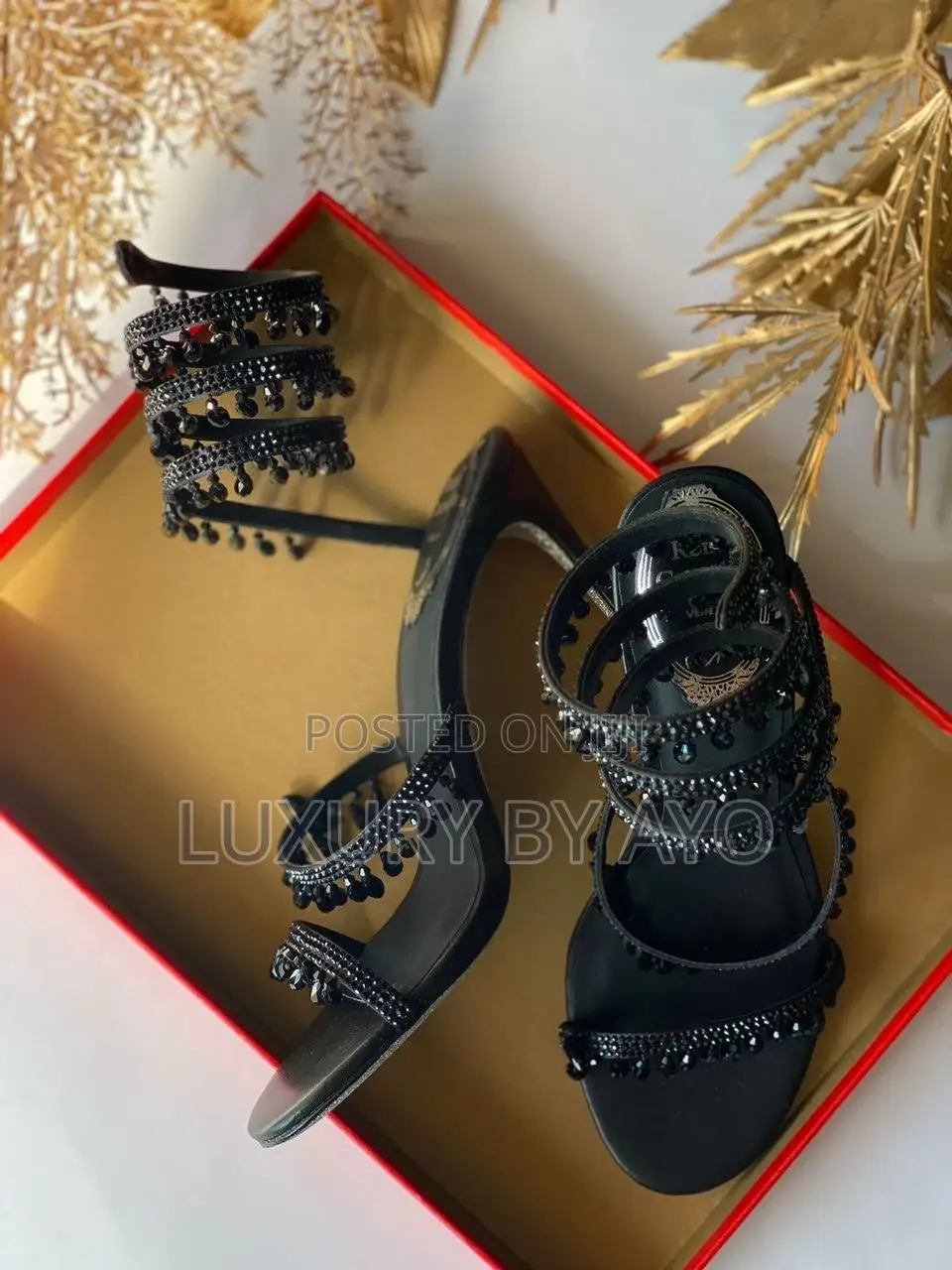 Rene Caovilla Spiral Chandelier Heel*