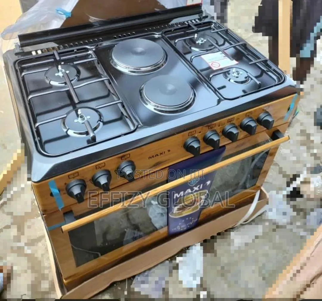 Maxi Luxery 60 by 90 Standard Cooker, 4gas 2electric(Wooden Design)