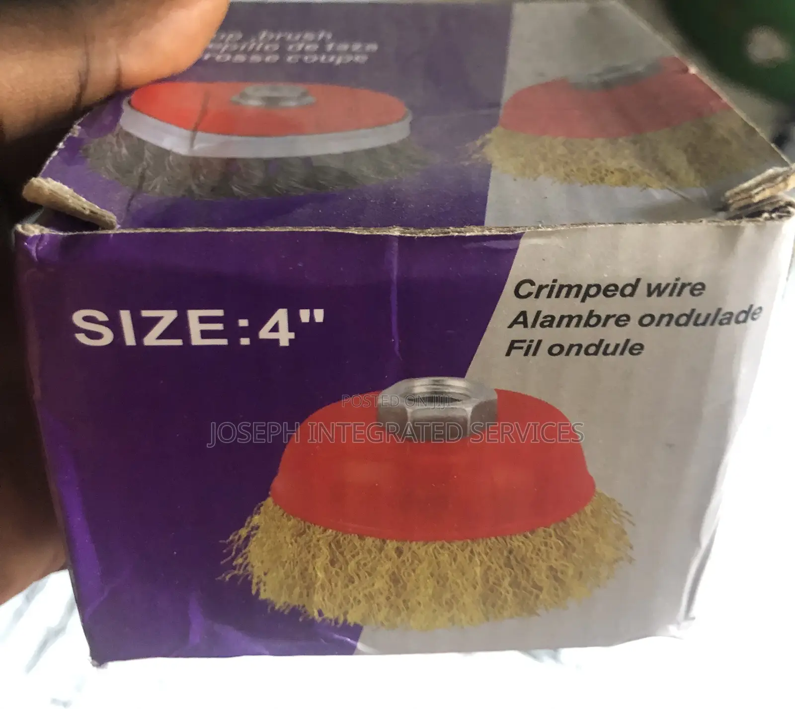 Inch Crimped Wire Cup Brush 4”
