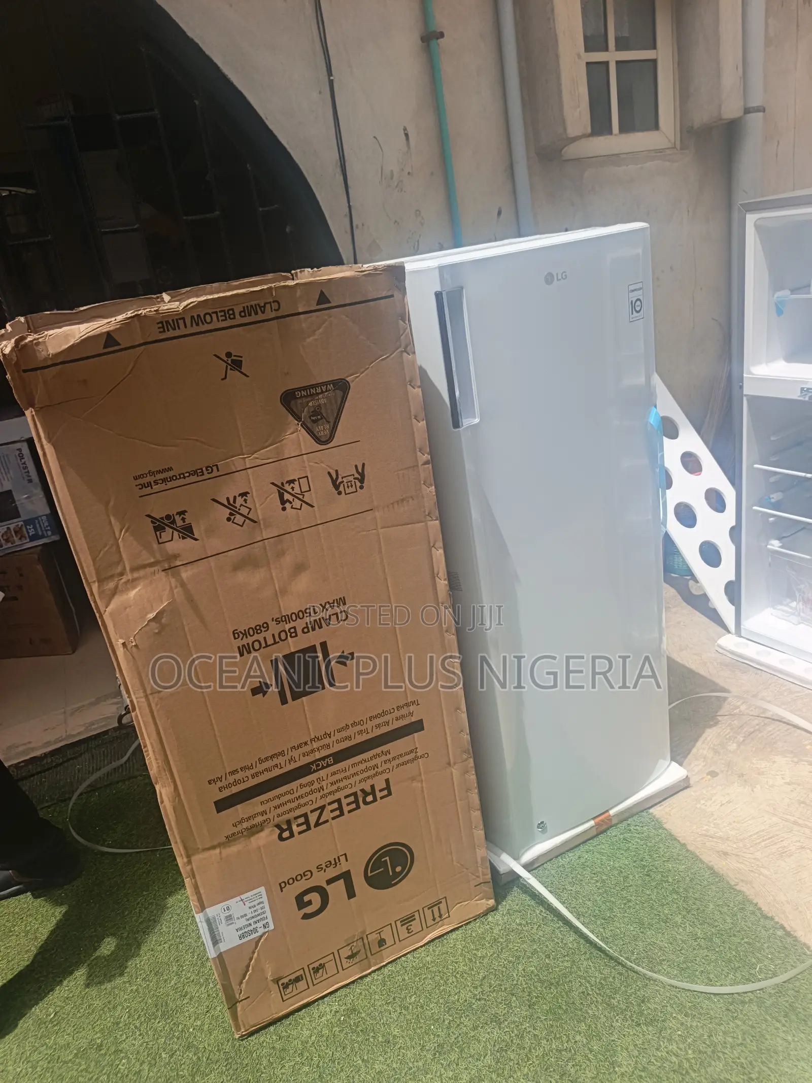 Lg 168l Upright Standing Freezer Gn-304sqbr