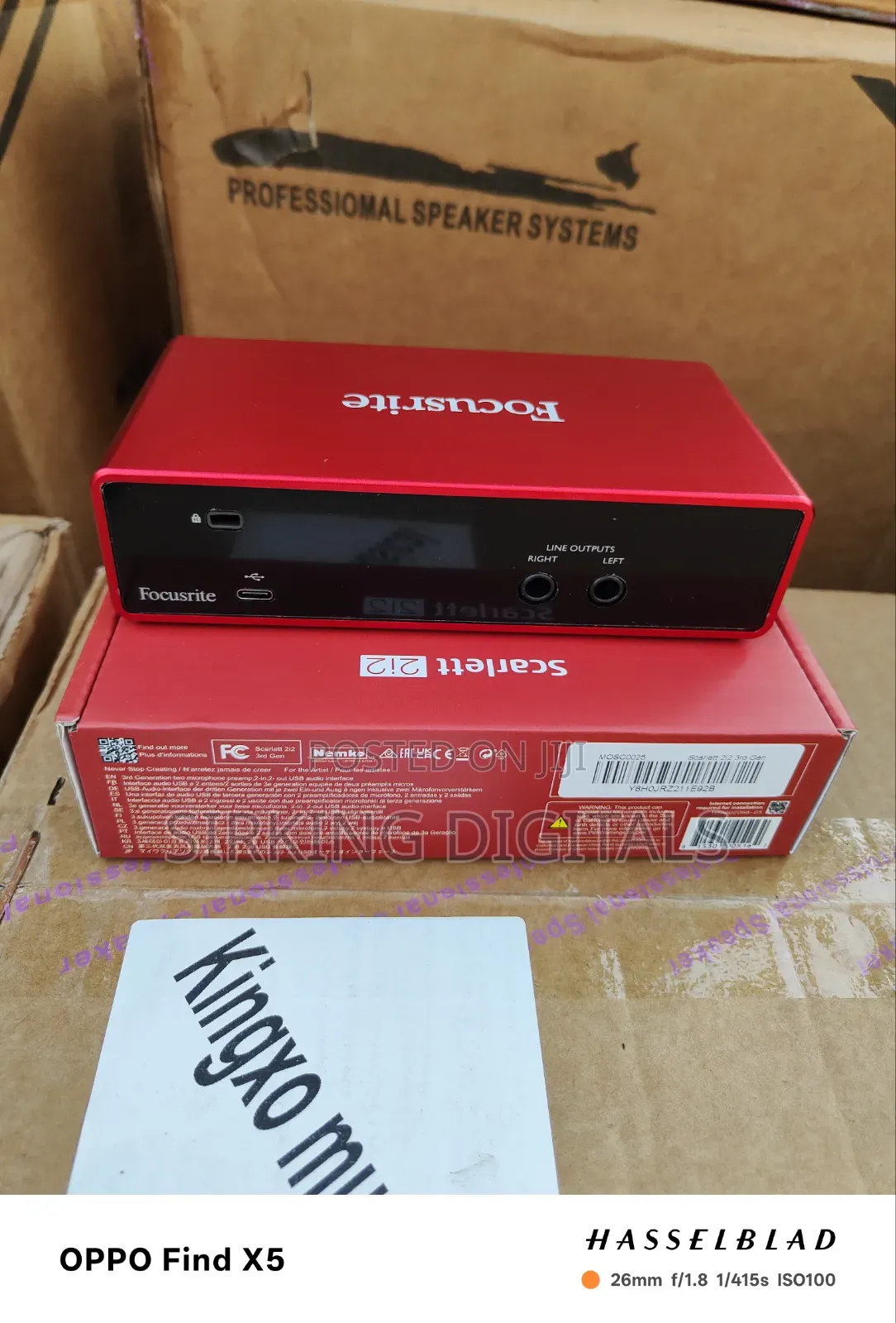 Scarlett 2i2 Focusrite Soundcard