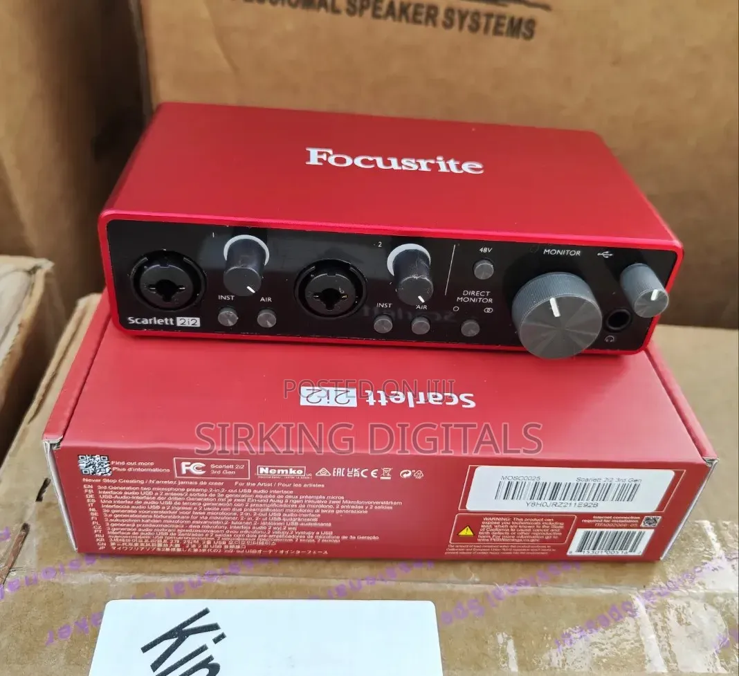 Focusrite Scarlett 2i2 (3rd Gen) Usb Audio Interface
